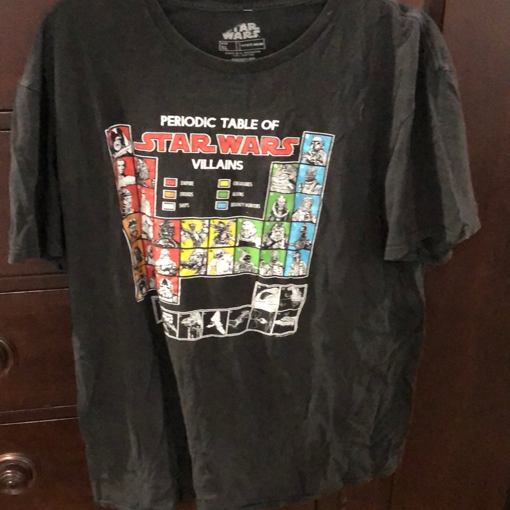 Star Wars Villains Periodic Table Tee - Black